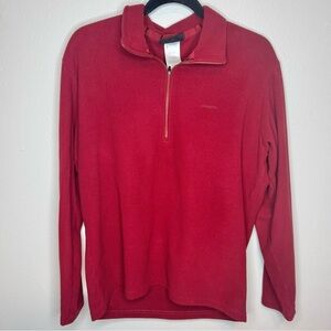 Patagonia Synchilla Quarter Zip Fleece Pullover Sweatshirt Red Mens Medium